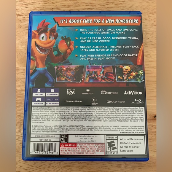Crash Bandicoot 4: It's About Time - PS4 Game by - Picture 3 of 3
